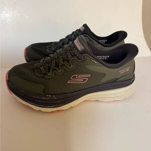 Skechers Women's Olive and Black Sneakers